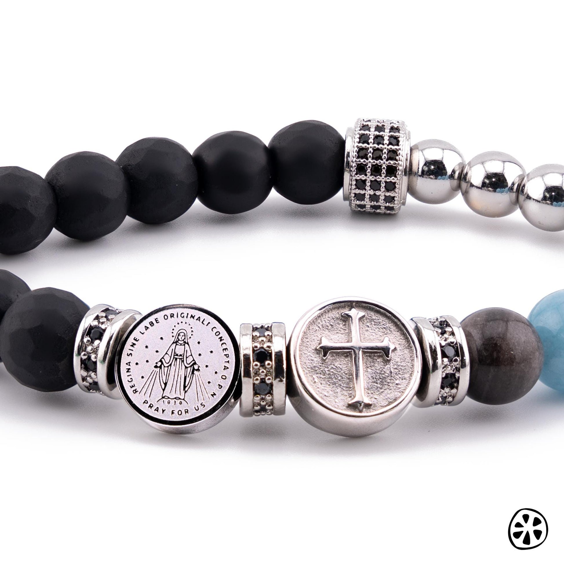 Miraculous Medal Rosary Bracelet • Unisex Catholic Gift • Tarnish Free Medals • Our Lady of Graces Prayer Beads • Handmade USA